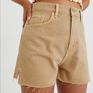 pull&bear denim shorts with side vents